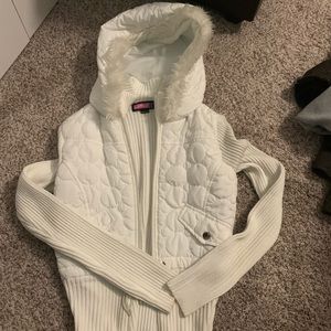 White Sweater Jacket